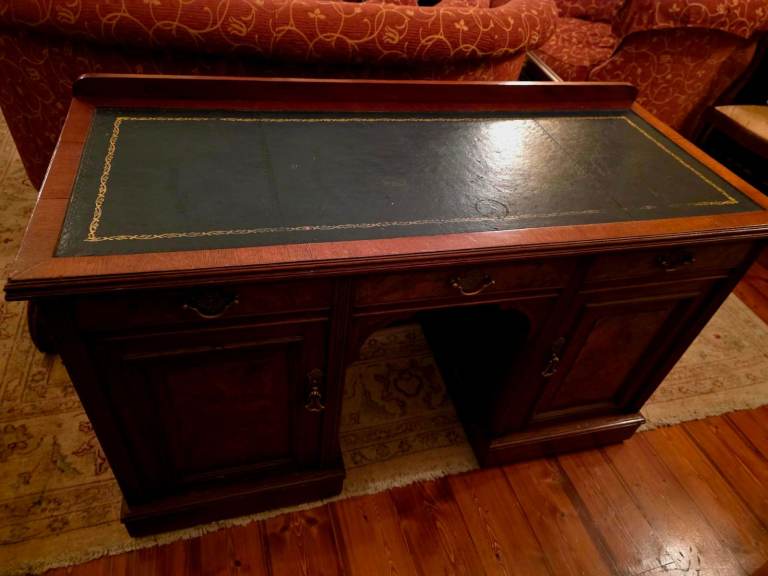 Beautiful antique teak desk
