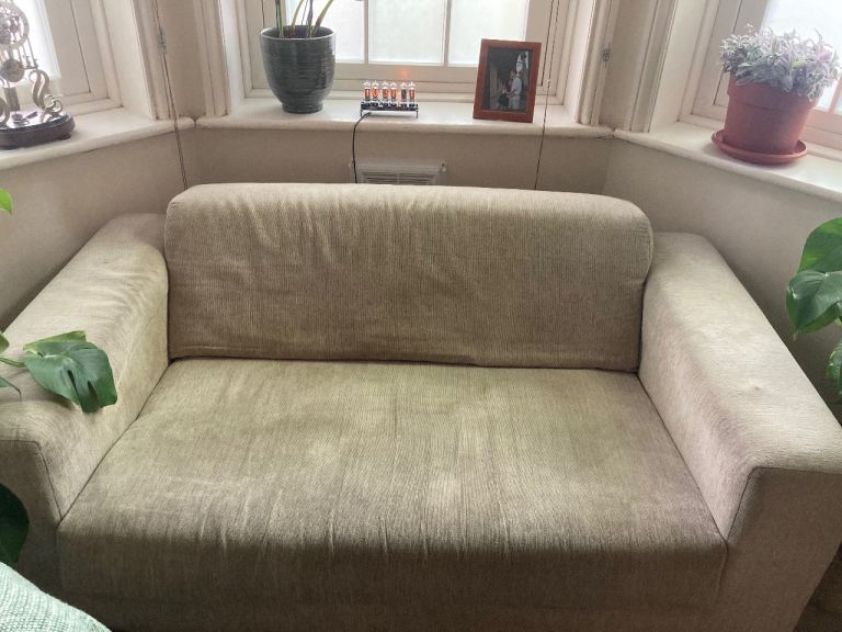 Grey two-seater sofa 