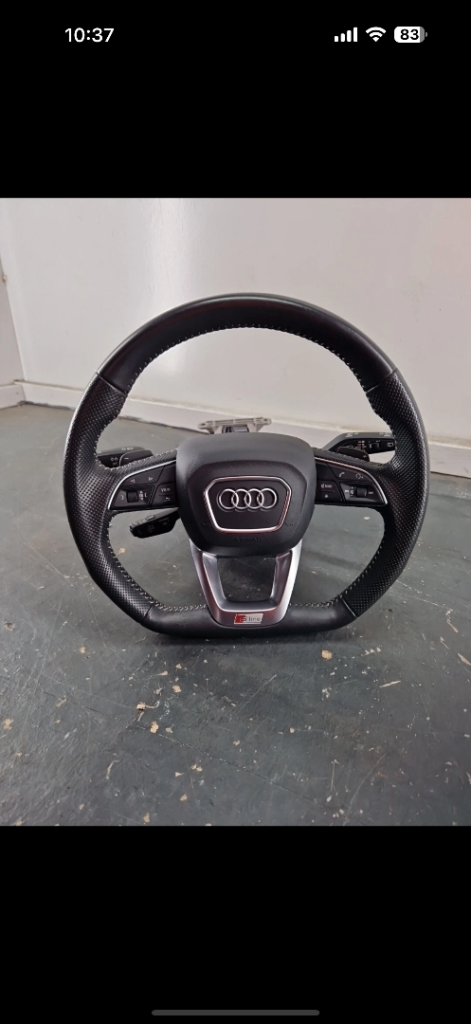 AUDI Q3 Q5 SQ5 FY S LINE MULTIFUNCTION DSG PADDLE SHIFT STEERING WHEEL Flat Base