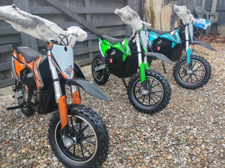 KIDS ELECTRIC DIRT BIKE MOTORBIKE WITH REAR HUB MOTOR