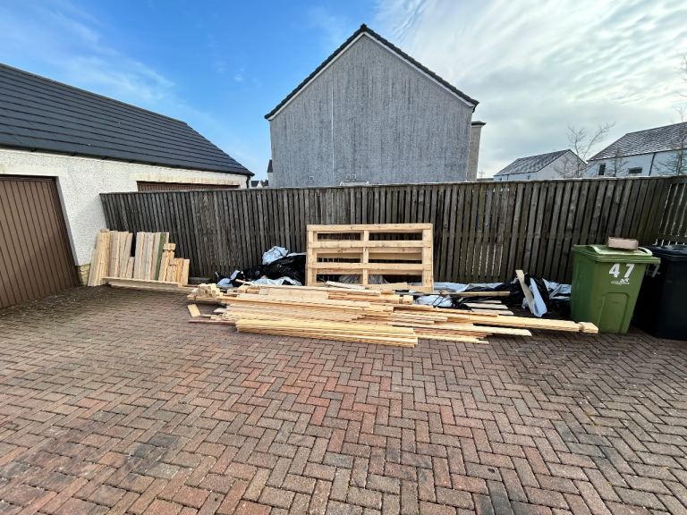 Spare wood from garden office build