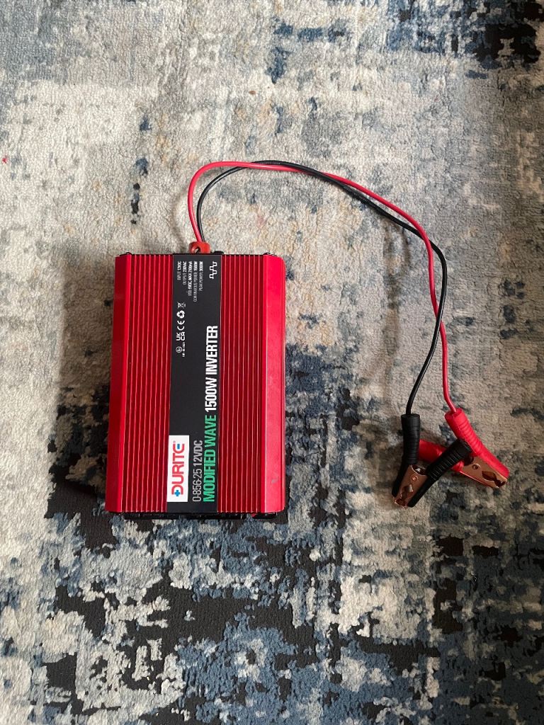 Durite Modified Wave 1500W Inverter 12V DC