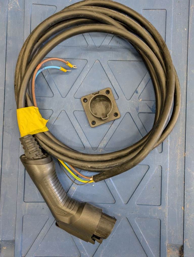 Type 1 EV charger cable and holster - Tethered