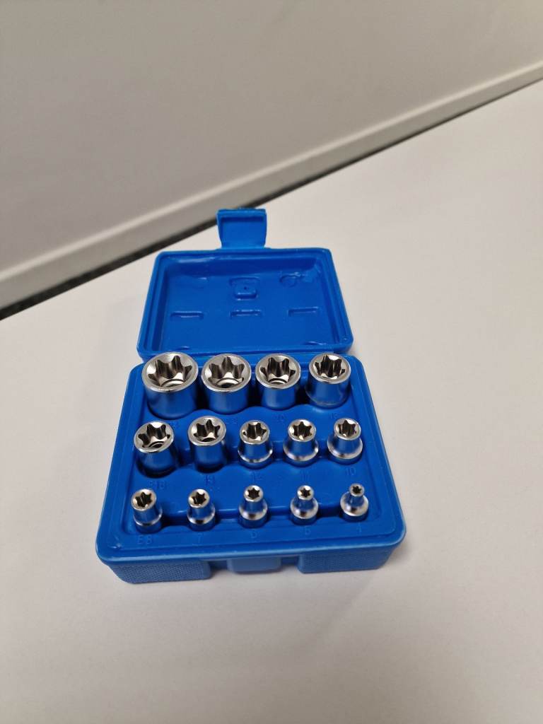 New SATRA S-P14ES 14pc Star/ Torx® Socket Set – 1/4″, 3/8″, 1/2 Dr