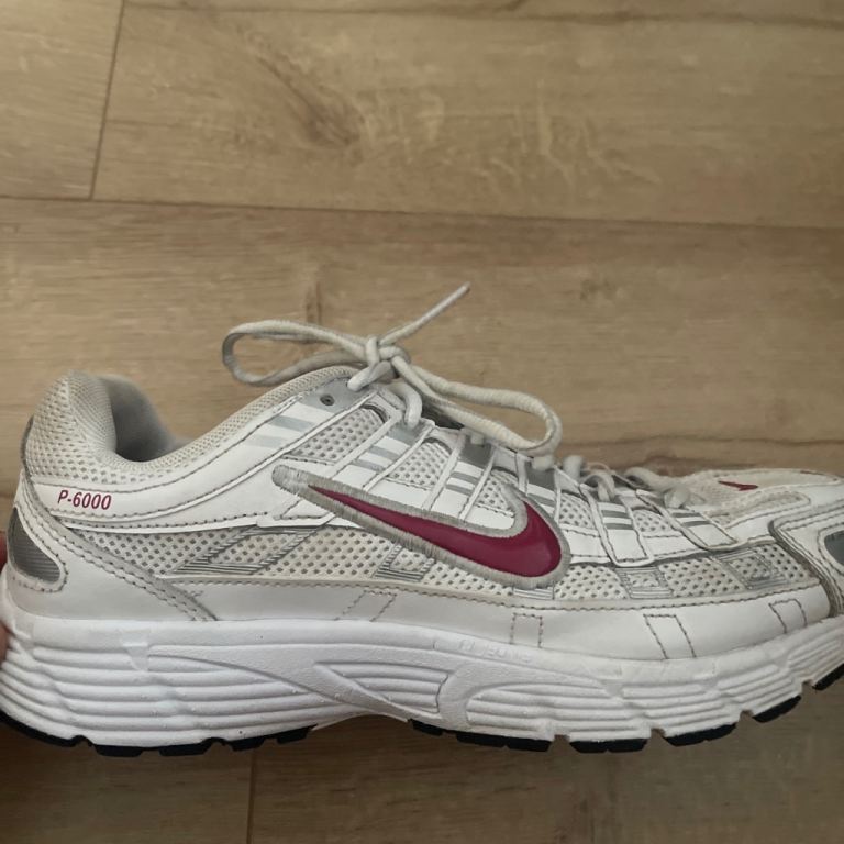 Nike P-6000 Trainers - White/Red, Good Condition
