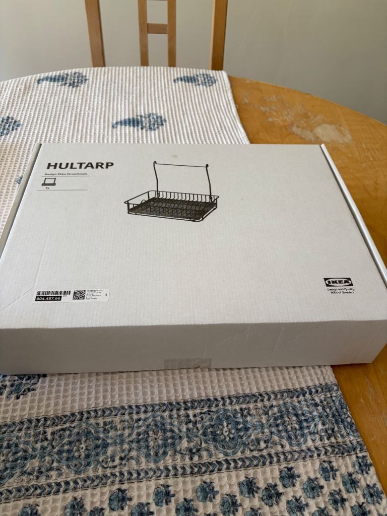 IKEA Hultarp dish drainer + utensils pot 
