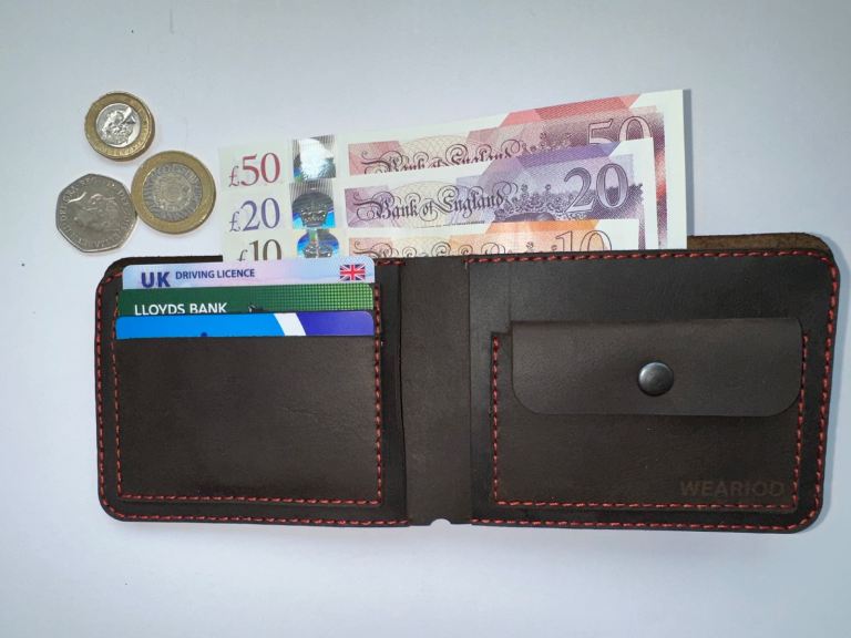 Hand made pure cow leather wallets