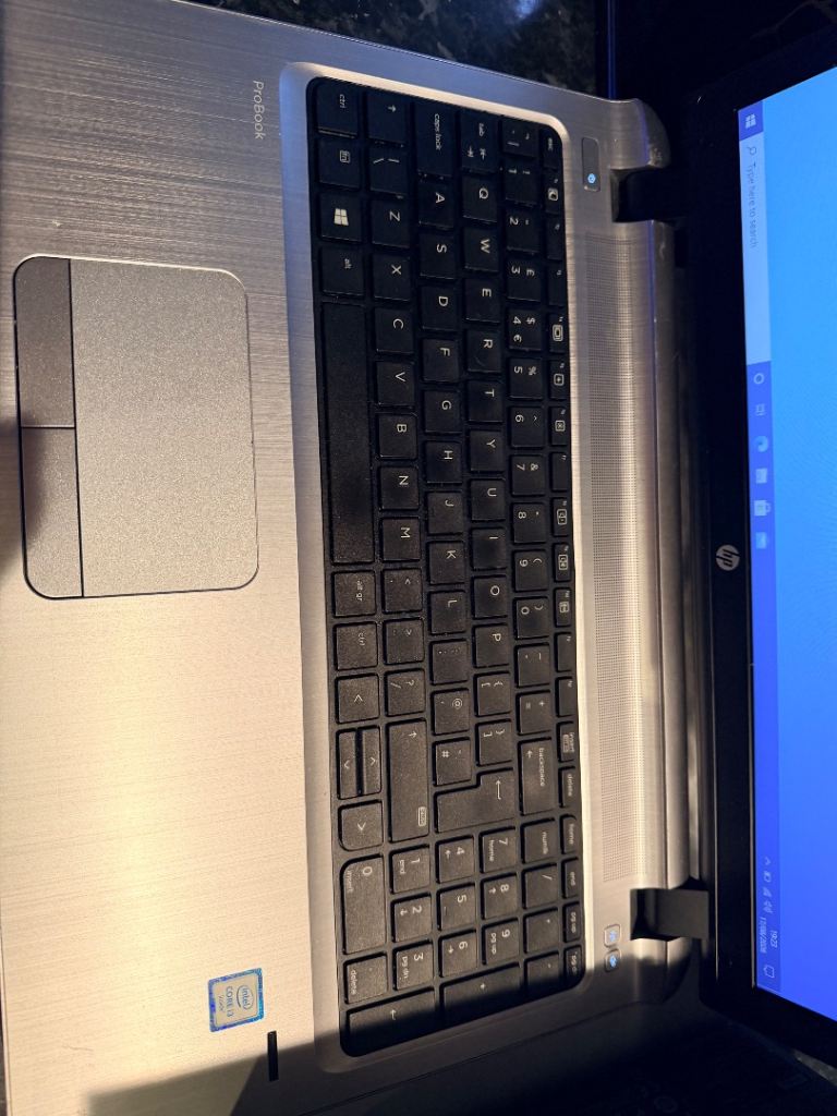 HP Laptop with Intel Core i3, 4GB RAM, Windows 10 Pro