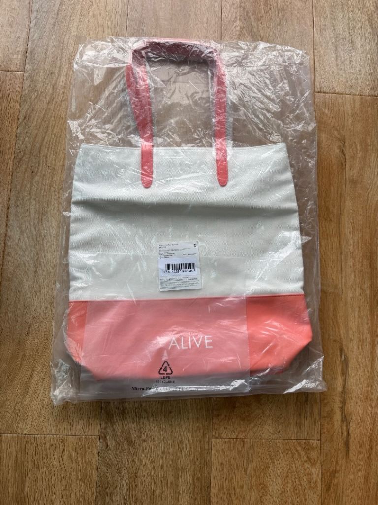 New Hugo Boss Alive Tote bag in cream and coral