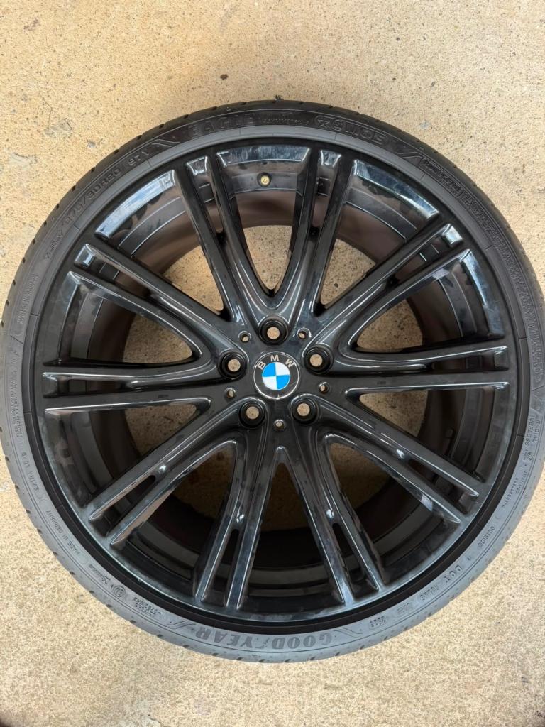 20” Inch BMW Gloss Black Wheels + Tires 