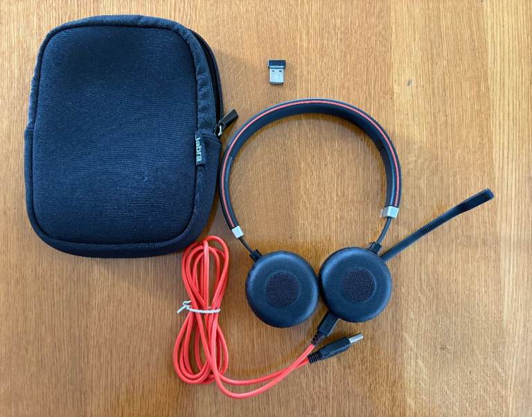 Jabra Evolve 65 HSC018W Stereo On The Ear Wireless Bluetooth Headset						