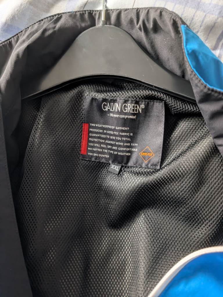Galvin green gore Tex waterproof suit XXL 