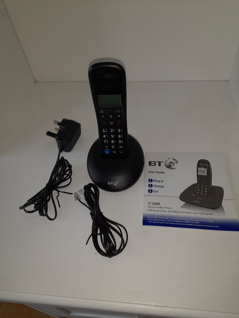 BT1000 DIGITAL CORDLESS PHONE WITH BASIC CALL BLOCKING