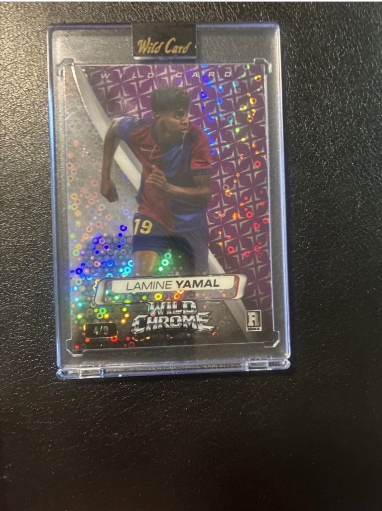 Lamine Yamal Wild Chrome Trading Card - Football Collectible