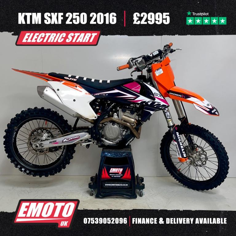KTM SXF 250 2016 Motocross Bike 250cc @EmotoUK - Finance Available
