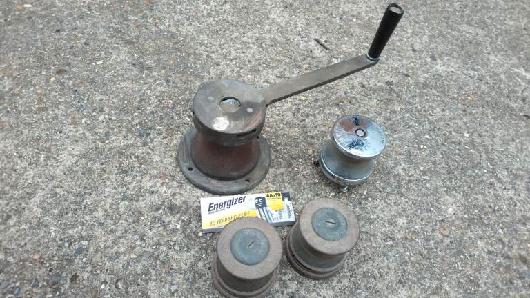  vintage wood bronze ? boat restoration winch winches lewmar tuph fittings. vintage. free post