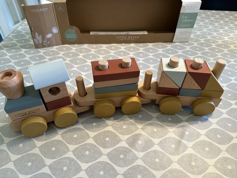 Little Dutch Stacking Train in rainbow colours