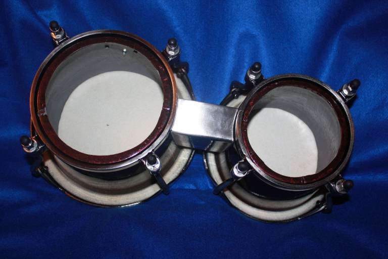 Pearl Primero Pro Fibreglass Bongos 7in + 8.1/2in Wine Red Marble Finish ~ £80 ono