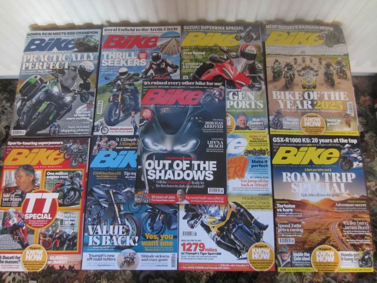 Bike magazine, june 2021 - feb 2026, 57 mags, in excellent, as new condition