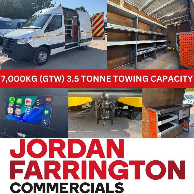 2022 71 reg MERCEDES BENZ SPRINTER 316 2.1 RWD PROGRESSIVE EURO 6 WORKSHOP VAN 