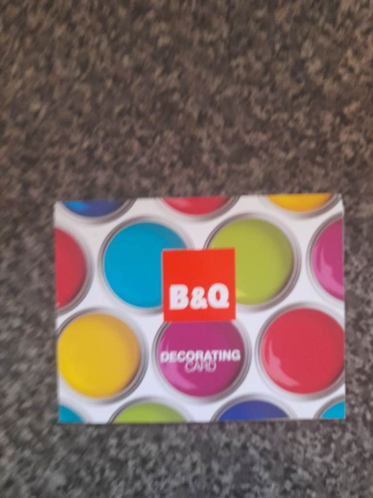 Decorating gift card 