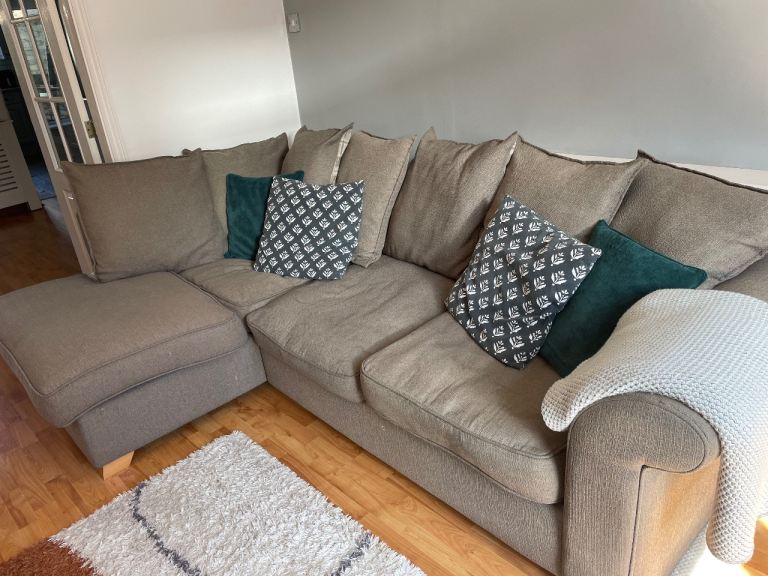 Grey corner sofa (DFS) 