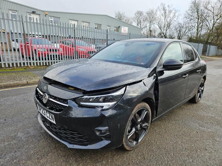 2023 23 VAUXHALL CORSA 1.2 GS 5dr Black Damaged Salvage