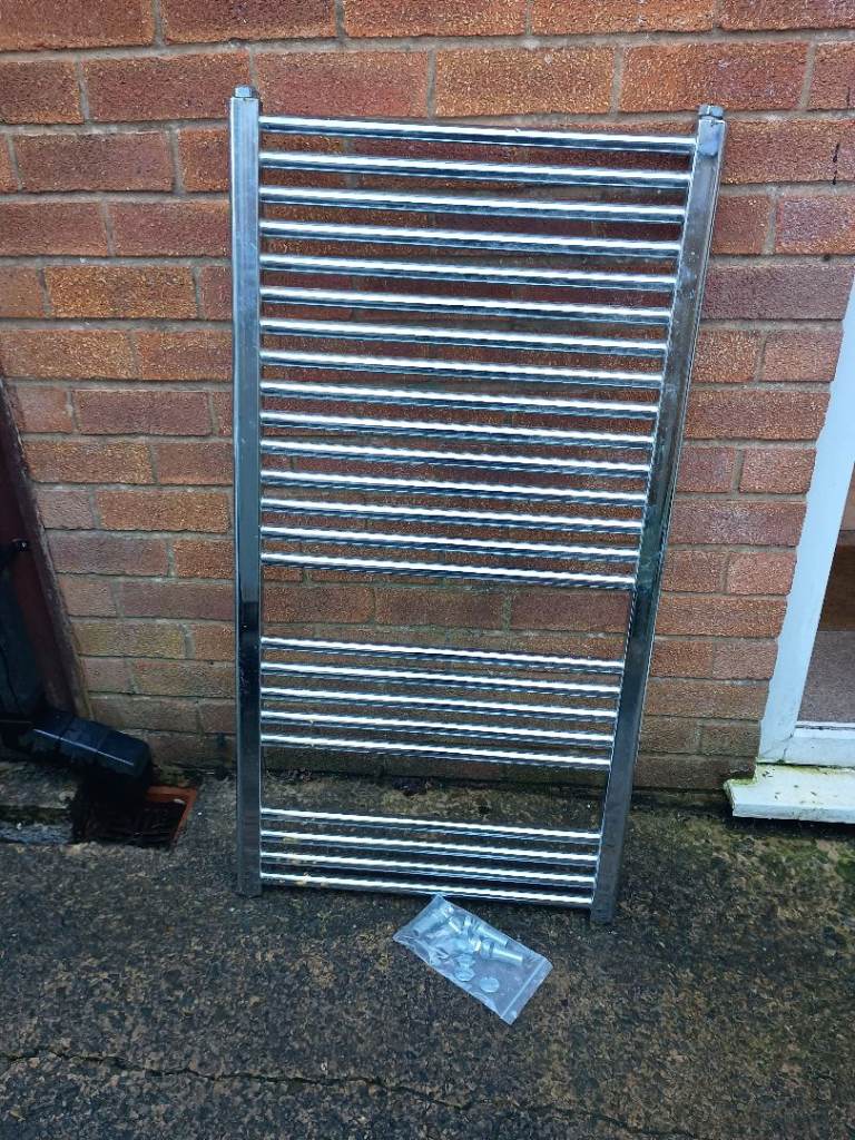 image for Large heated bathroom towel radiator 