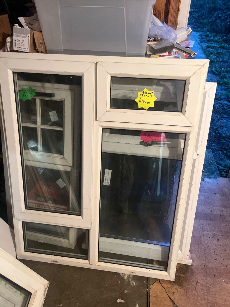 1220 mm H…990 mm W white upvc windows 