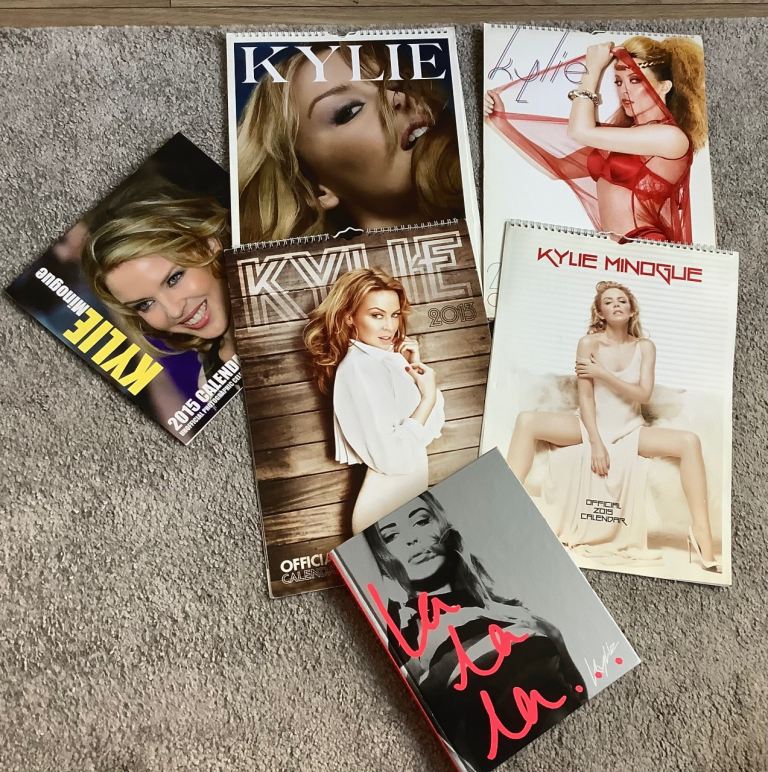 5 Kylie Minogue Calenders plus lalala Kylie book 