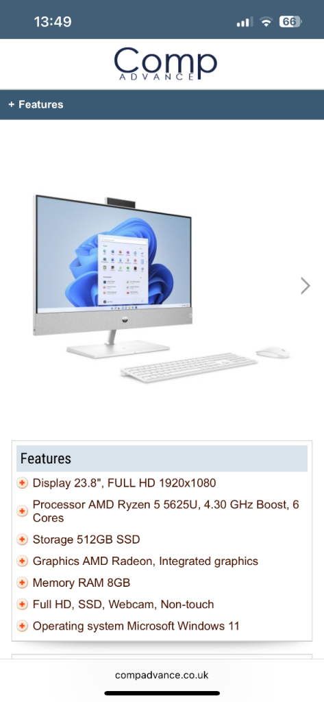 HP Pavillon all in one PC 