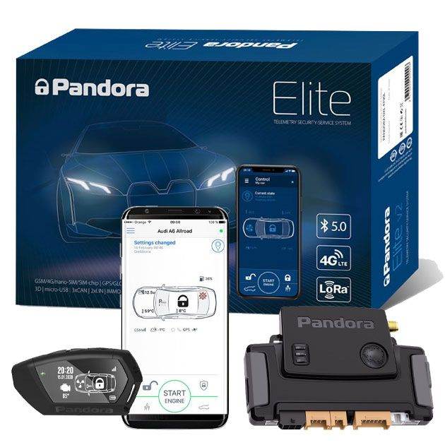 Pandora Thatcham Bluetooth Alarm System with Immobiliser & Smartphone App