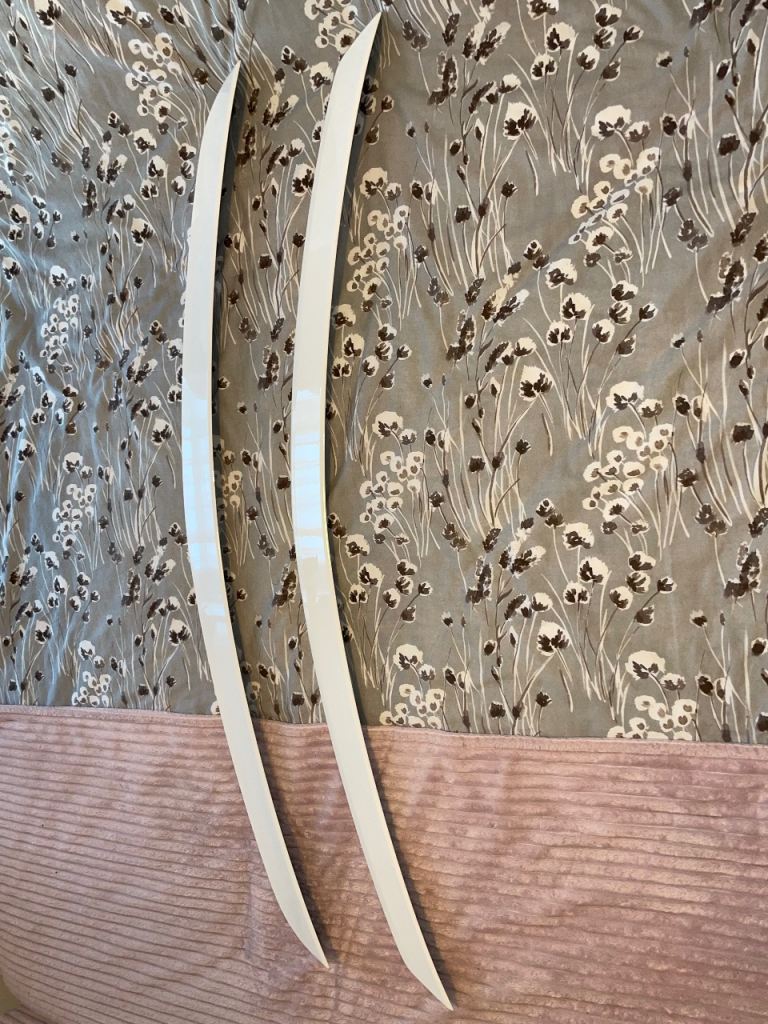 2X Original Mercedes C Class W204 2007/2014 BOOT LIP WHITE