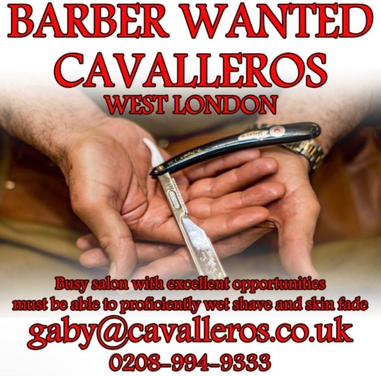 Barber Wanted Chiswick London W4 