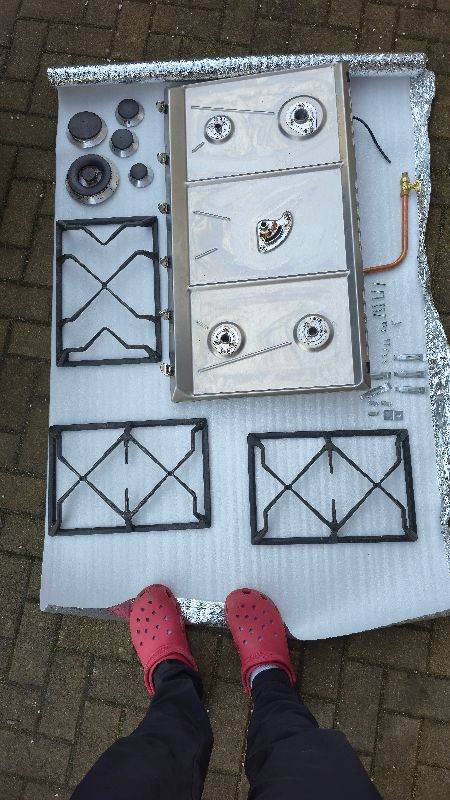 SMEG SRV596GH5 CUCINA 90cm Stainless Steel 5 Burner Gas Hob