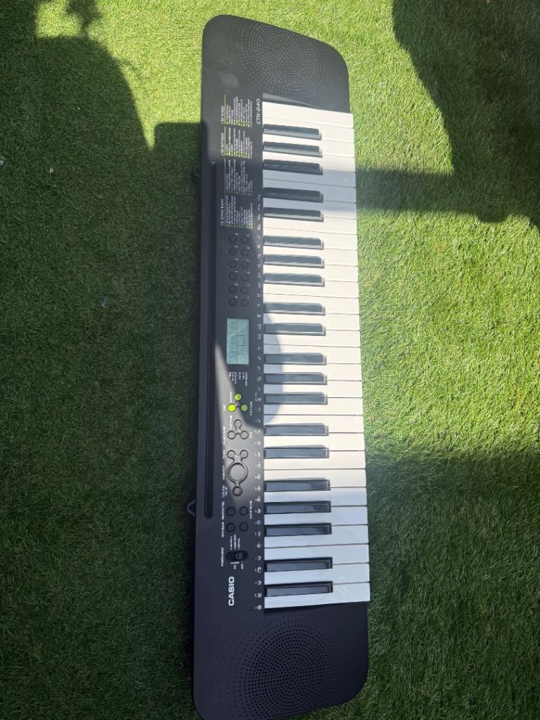 Casio CTK-240AD 49 Full-Size Keys Keyboard with AC Adapter, black