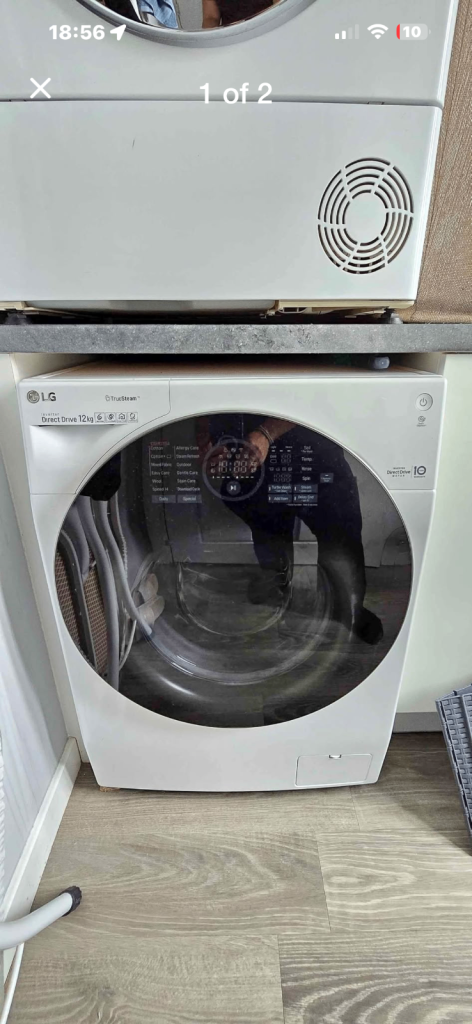 LG TrueSteam WiFi-enabled 12 kg 1400 Spin Washing Machine