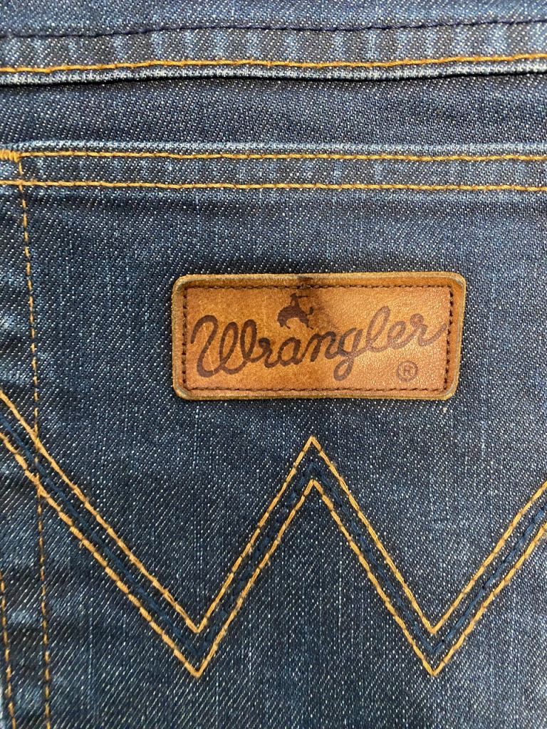 Wrangler Texas Stretch Jeans - W36 L34 Blue Denim