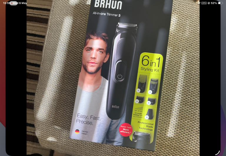 Grooming tool for men.