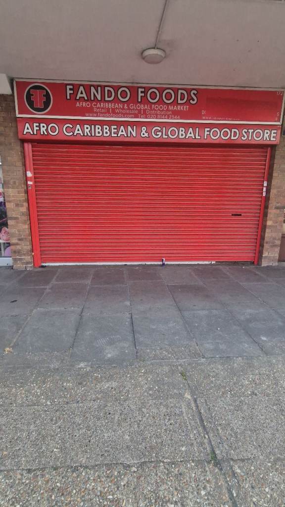 Shop front electric security roller shutter - BUYER TO REMOVE - QUICK SALE IN CHATHAM
