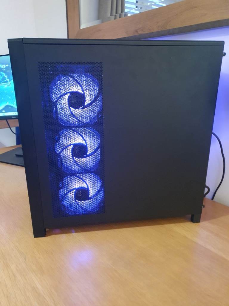 New build Ryzen 5 Gaming PC, 12GB GPU, 16GB Ram, Corsair 4000 Frame Case, ARGB