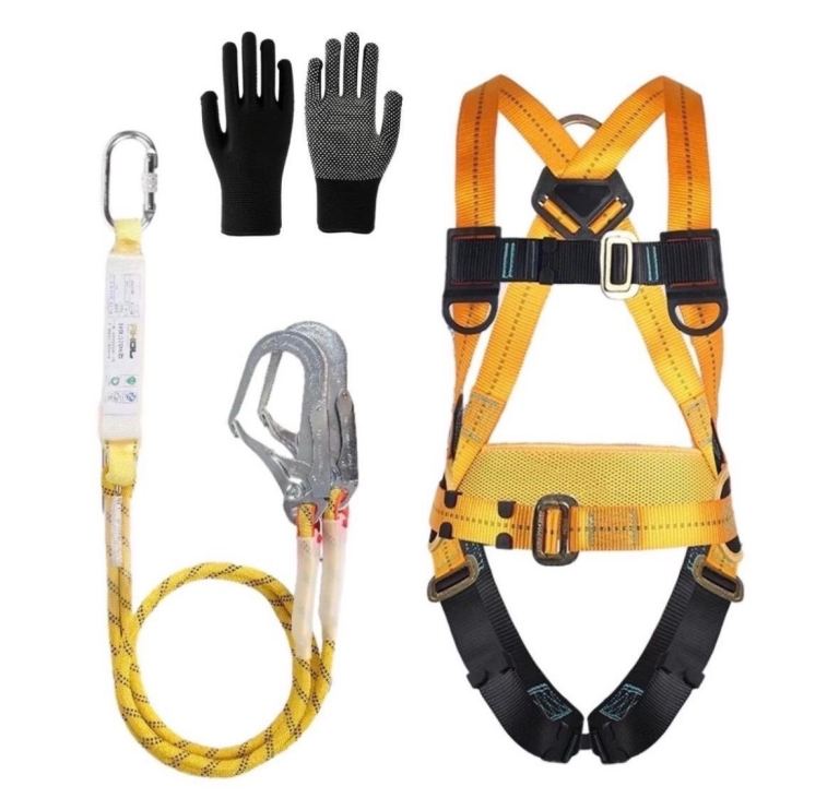 Safety Harness Kit with Lanyard – Full Body Fall Arrest Protection, tree surgeon 