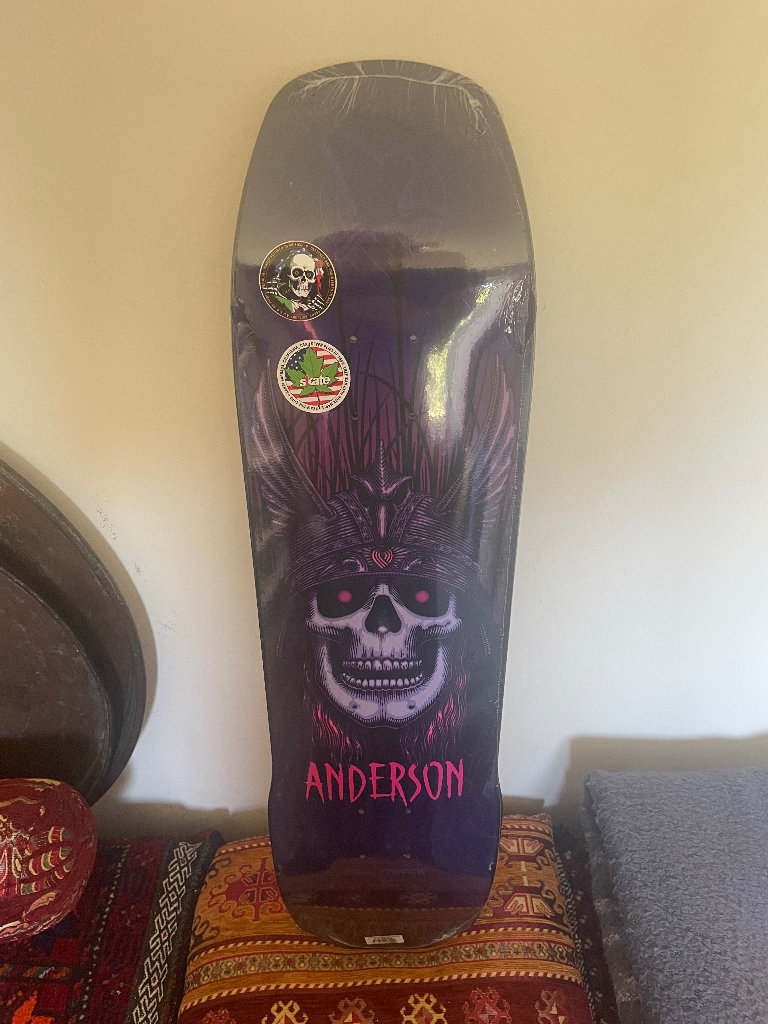 Powell Peralta Heron Skull Andy Anderson 8.45 Skateboard Deck NEW!