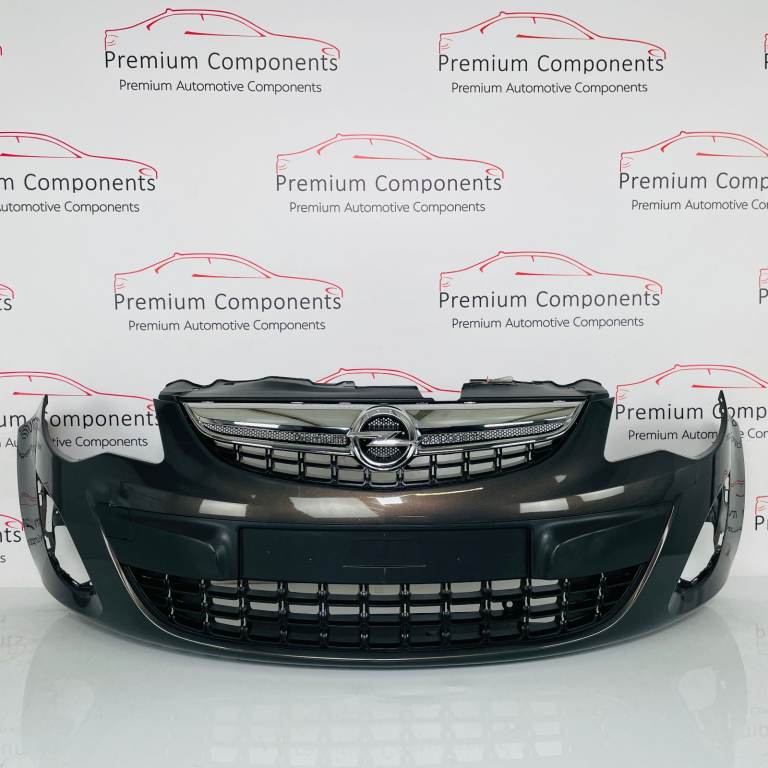 Vauxhall Corsa D Front Bumper Mk3 Genuine Grey With Trim 2011 - 2014 [ao131]