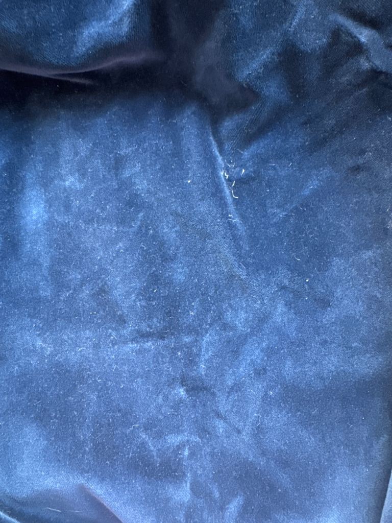 Pair of velvet curtains