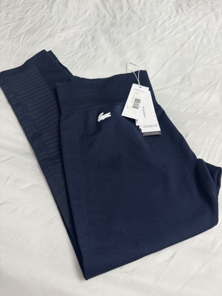 Women’s Lacoste leggings L navy 