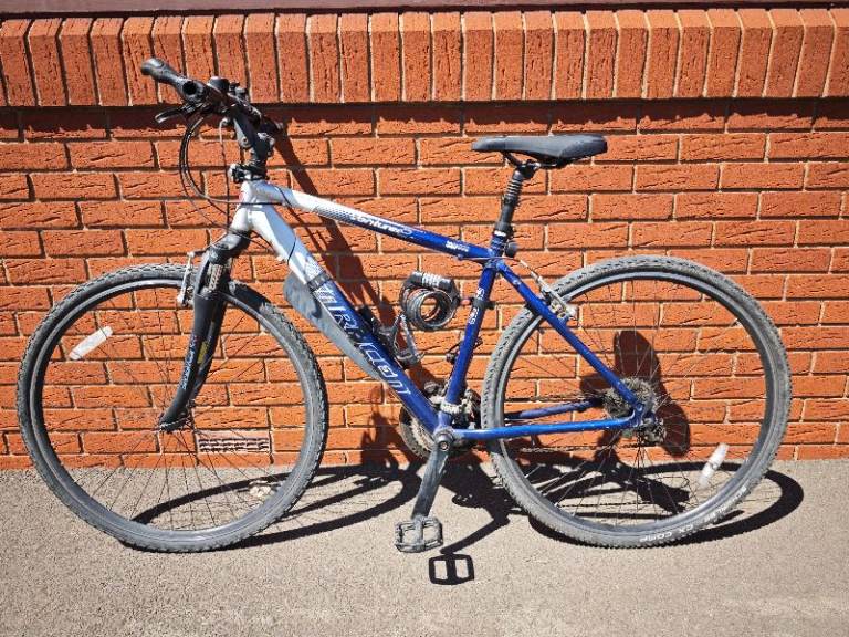 Hybrid Bike - Blue/Silver, Good Condition