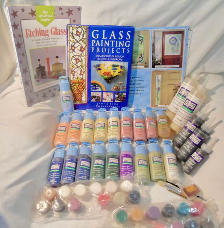 Glass Painting with Paints and Books