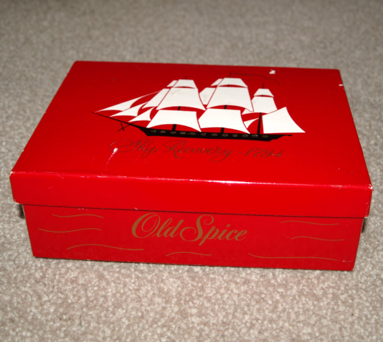 Vintage Old Spice Cardboard Box No. 3396