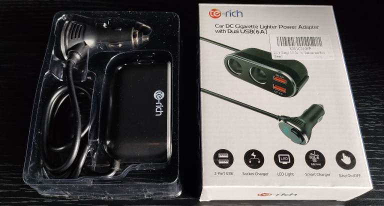 Car Cigarette Lighter Power Adapter